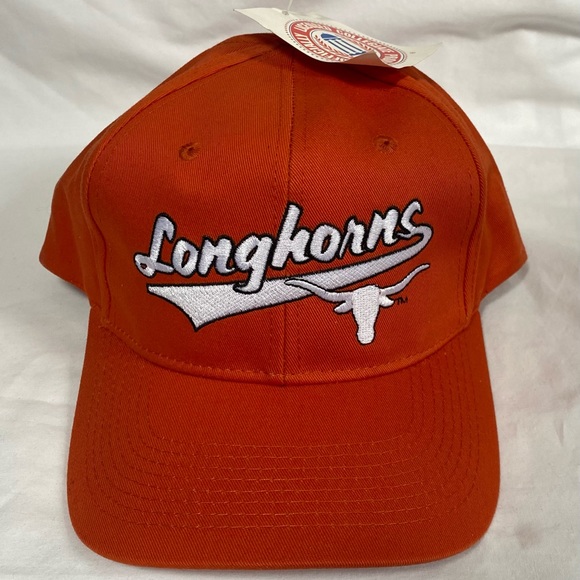 University of Texas Longhorns Vintage Snapback Hat Cap Brand New Orange - Picture 1 of 2